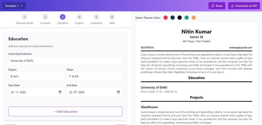 AI Resume Builder Illustration